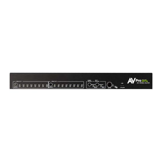 AVProEdge AC-MX82-AUHD-RM Manuals