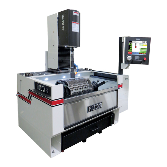 Rottler H85A Operation And Maintenance Manual