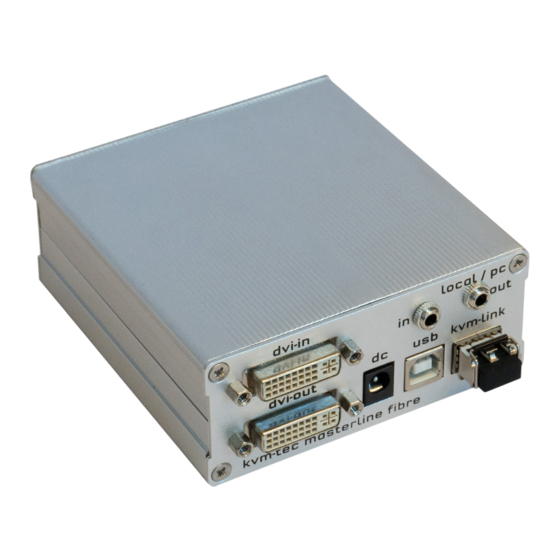 KVM-TEC Master Line MVX Series User Manual