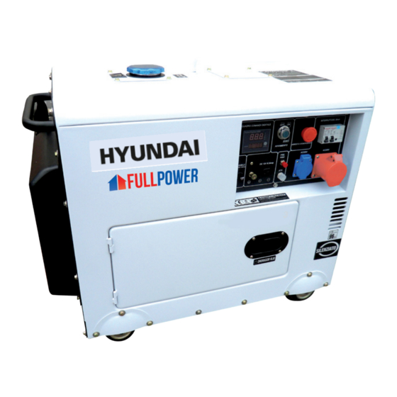 Hyundai FULLPOWER 65213 Power Generator Manuals