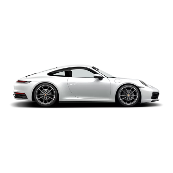Porsche 911 2020 Owner's Manual