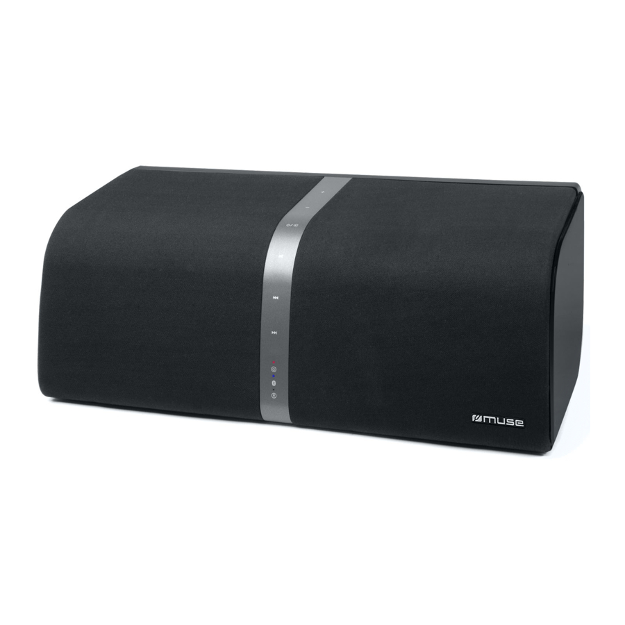Muse M-800 BT - Bluetooth Speaker Manual