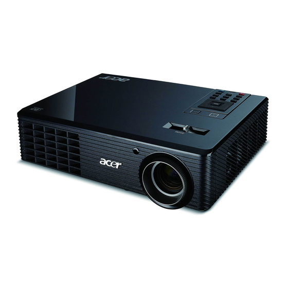 Acer X1161 Manual