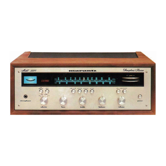 Marantz 2220 Service Manual