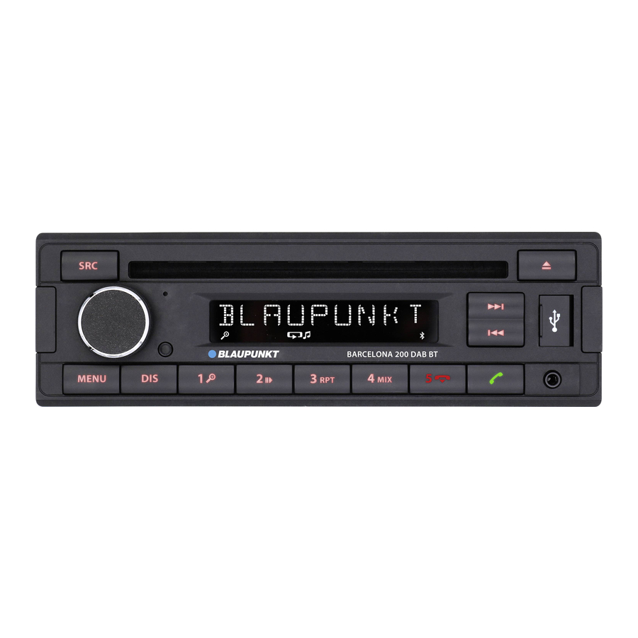 Blaupunkt 200 Series, Barcelona 200 Manual