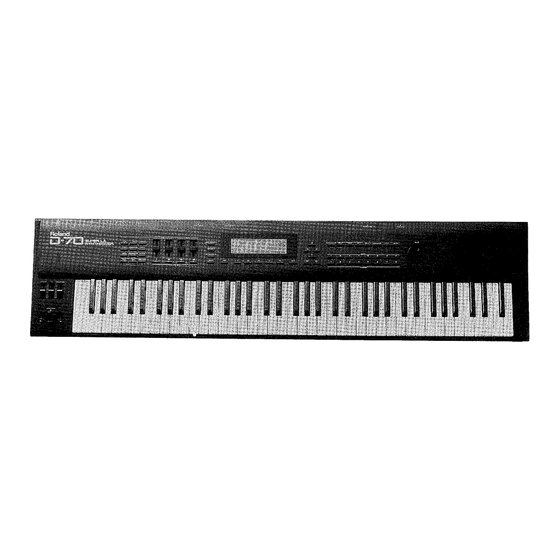 Roland D-70 Super La Service Notes