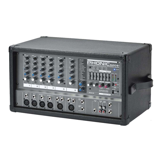 Phonic POWERPOD 620 plus v1 Service Manual