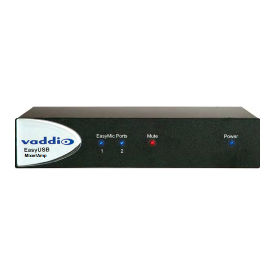 VADDIO EasyTalk Installation And User Manual