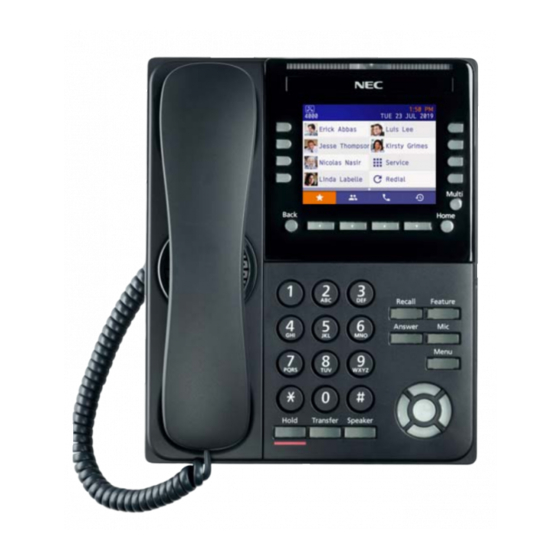 NEC UNIVERGE SV9100 DT920 User Manual