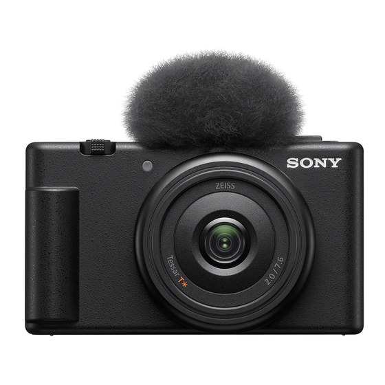 Sony ZV-1F Help Manual