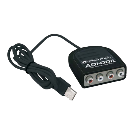 Omnitronic ADI-001L User Manual