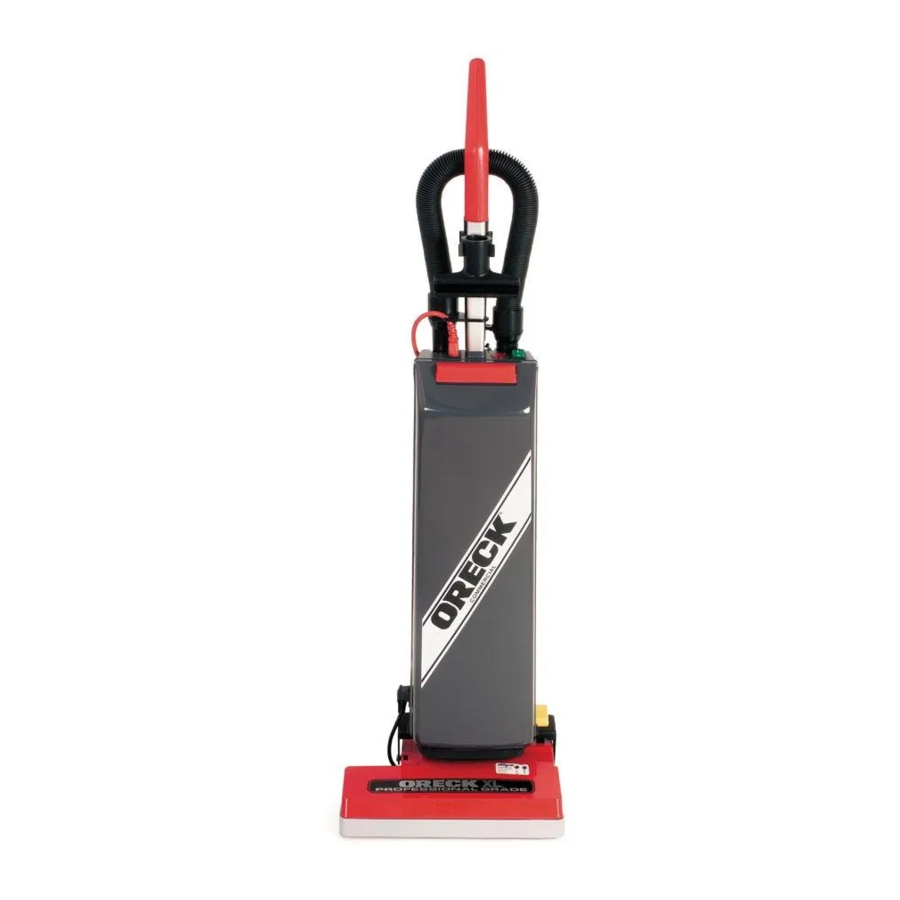 Oreck XL UPRO14T - Commercial Pro 14 Vacuum Manual