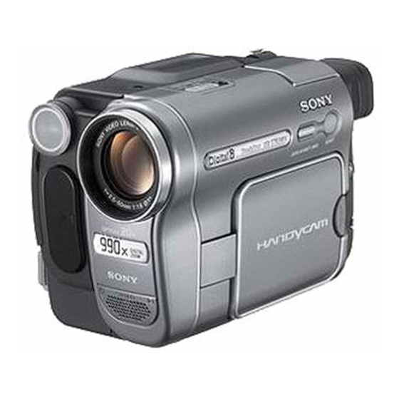 Sony HANDYCAM DCR-TRV380 Operation Manual