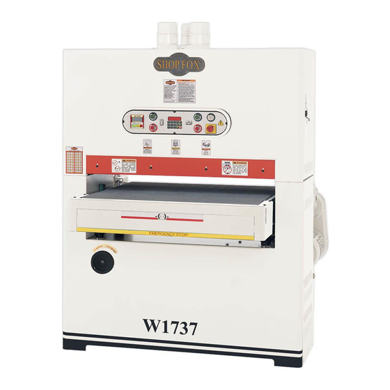 Shop fox  W1737 Owner's Manual