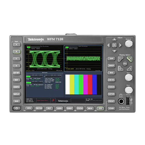 Tektronix WFM6120 Service Manual