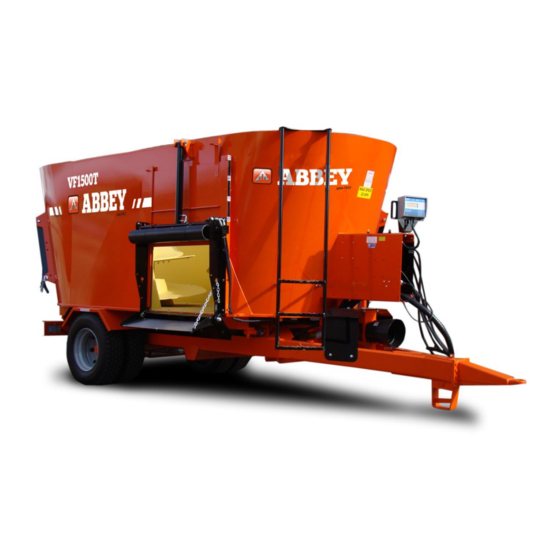 Abbey Machinery VF1500T Maintenance, Operating Instructions And Spare Parts Lists