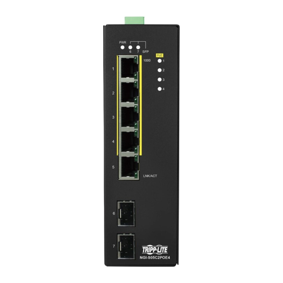 Tripp Lite NGI-S05C2POE4 Ethernet Switch Manuals