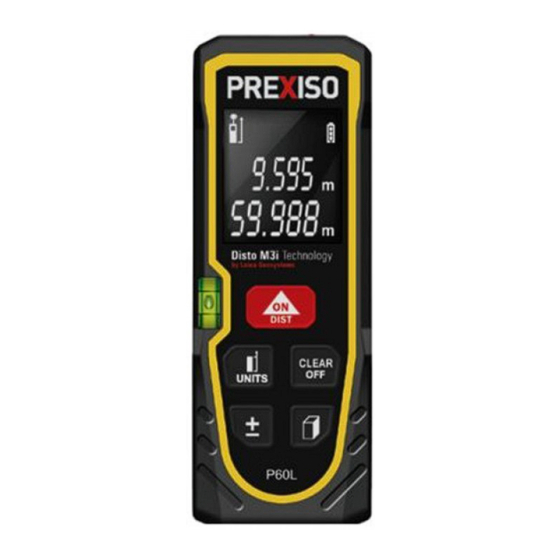 Prexiso P60L Manual