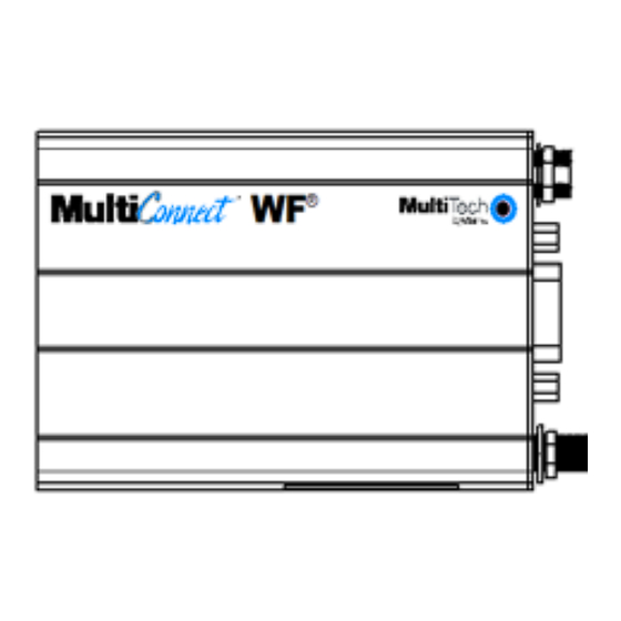 Multitech MultiConnect WF MTS2WFA User Manual