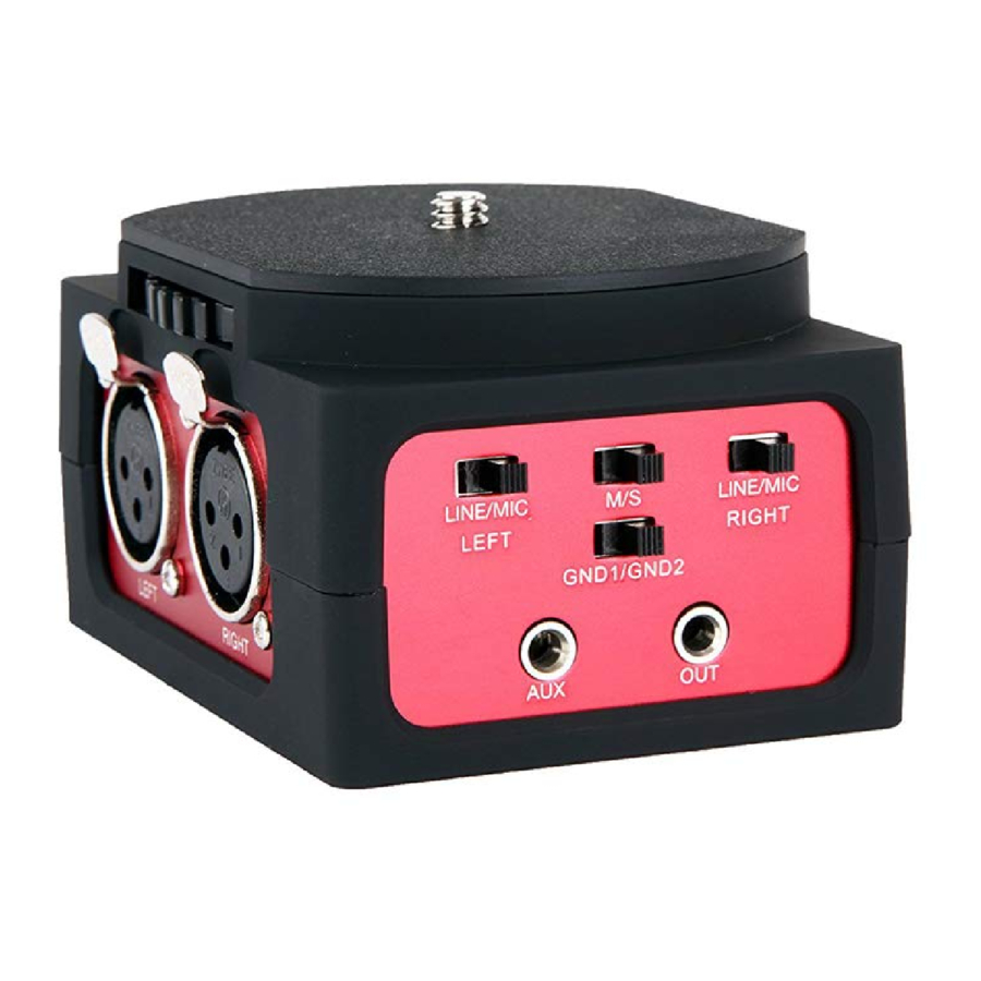 Saramonic SR-AX101 - 2-channel XLR Audio Adapter Manual