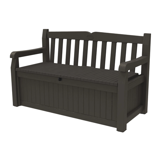 Keter EDEN STORAGE BENCH 70 US GAL Manuals