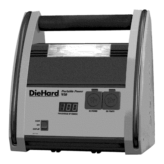 DieHard Portable Power 950 Operator's Manual