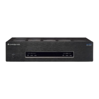 User Manuals: Cambridge Audio azur 651W power amplifier