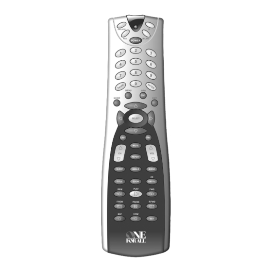 One for All DVD Expert User Manual
