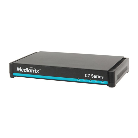Media5 Mediatrix C710 Hardware Installation Manual