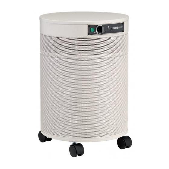 Airpura V600 Operating & Filter Replacement Directions