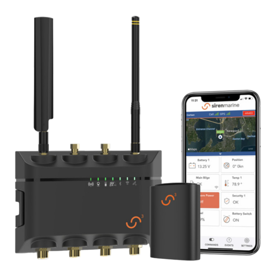User Manuals: Siren Marine 3 Pro Boat Monitoring Device