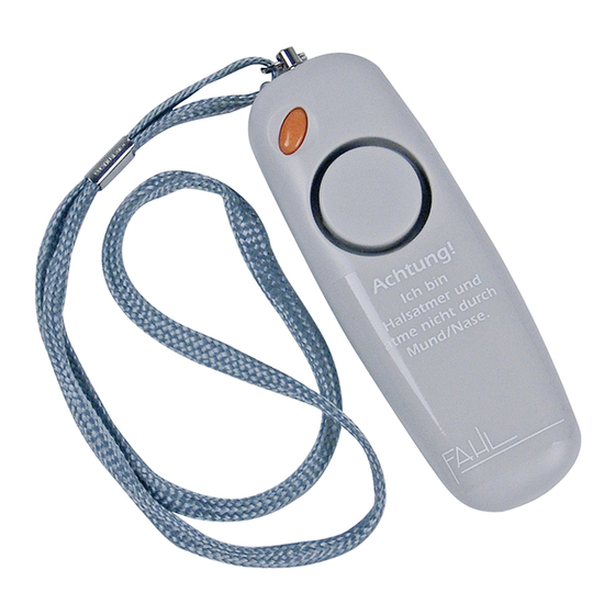 Fahl LARYVOX ALARM Instructions For Use Manual
