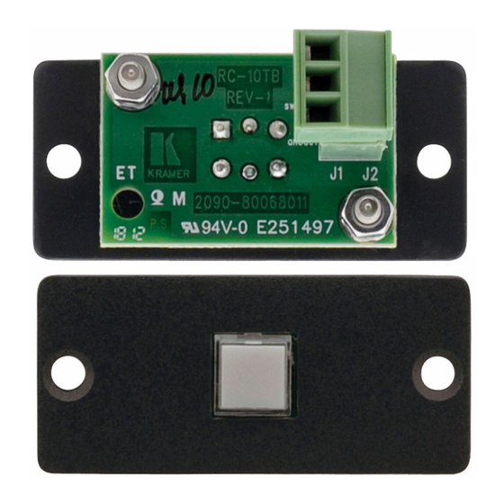 Kramer RC-10TBB User Manual