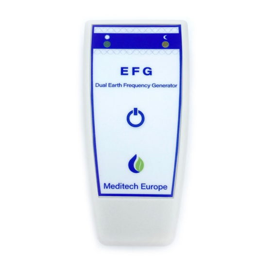 Meditech Europe Dual Earth Frequency Generator User Manual