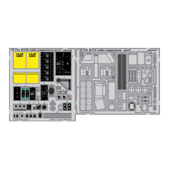 Eduard B-17G radio compartment S.A. Manual