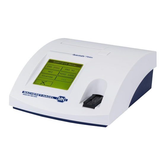 Macherey-Nagel QUANTOFIX Relax Quick Start Manual