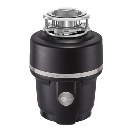 InSinkErator Evolution PRO 750 Manual