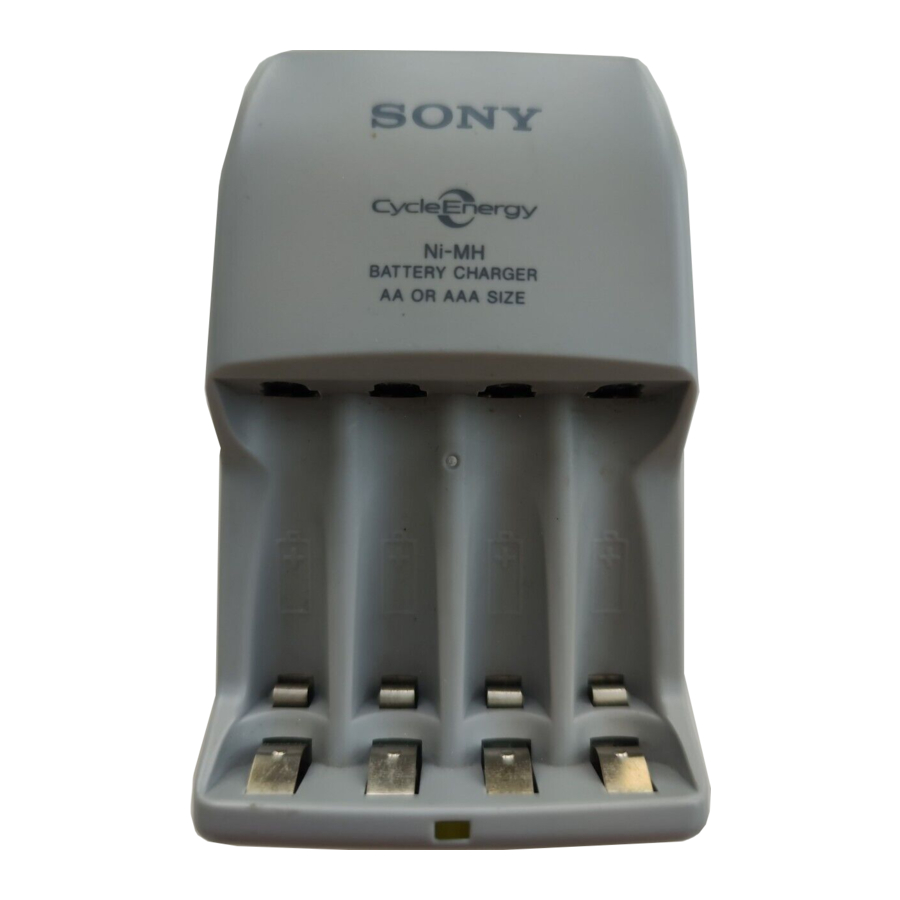 Sony BCG-34HLD - Battery Charger Manual