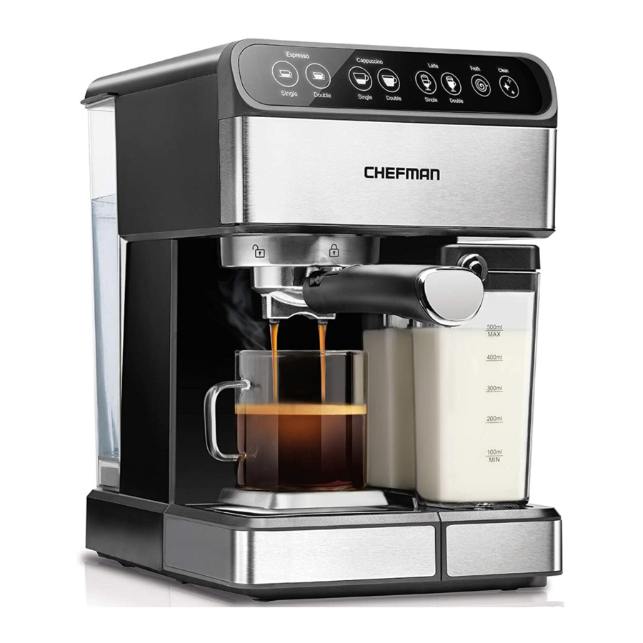 Chefman ESPRESSO MACHINE+ RJ54 Manual
