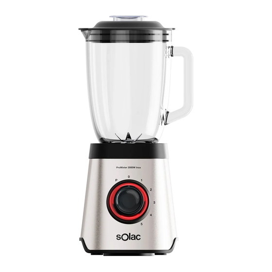 SOLAC PROMIXTER 2000W INOX Manuals