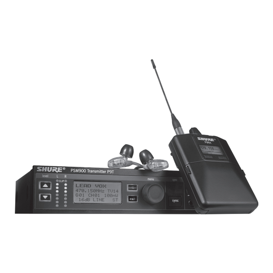 Shure PSM 900 P9t User Manual