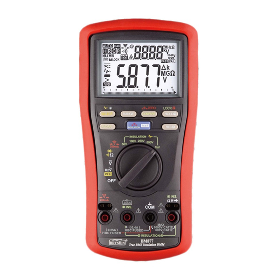 Brymen BM878 User Manual