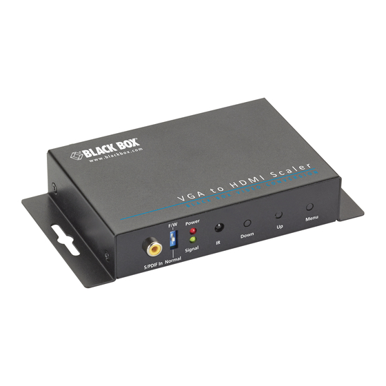 Black Box AVSC-VGA-HDMI-R2 Manuals