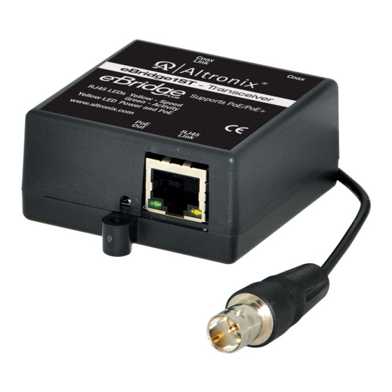Altronix eBridge1ST Installation Manual