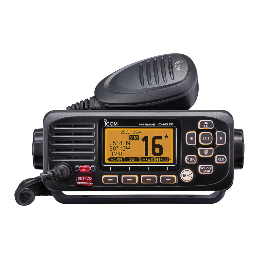 Icom IC-M220 Instruction Manual