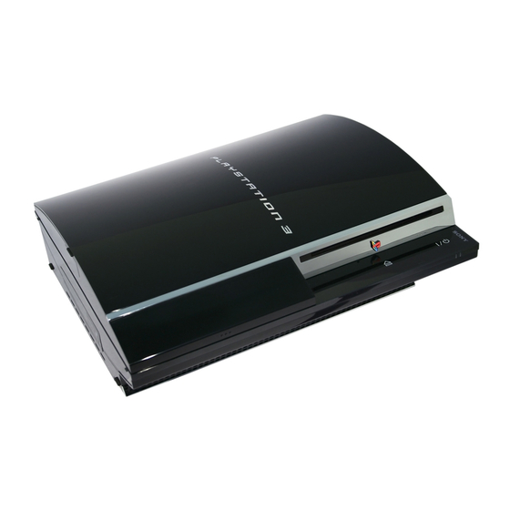 Sony 120GB Playstation 3 CECH-2001B Manuals | ManualsLib