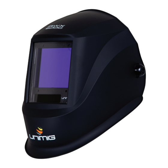 User Manuals: Unimig RWX 6000 Welding Helmet