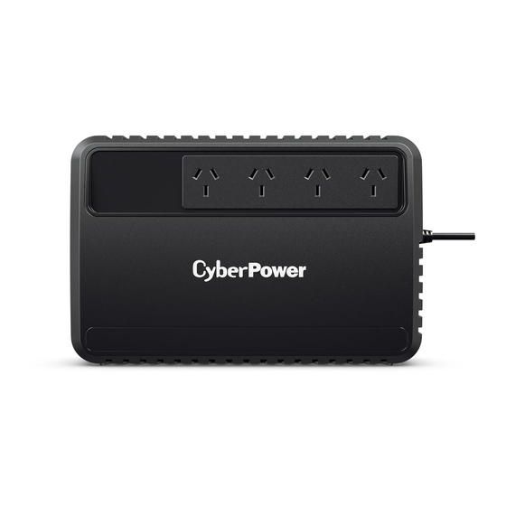 CyberPower BU1100E User Manual