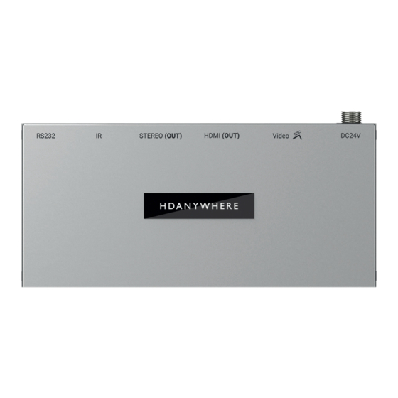 HDanywhere XTND 4K 100 Product Manual