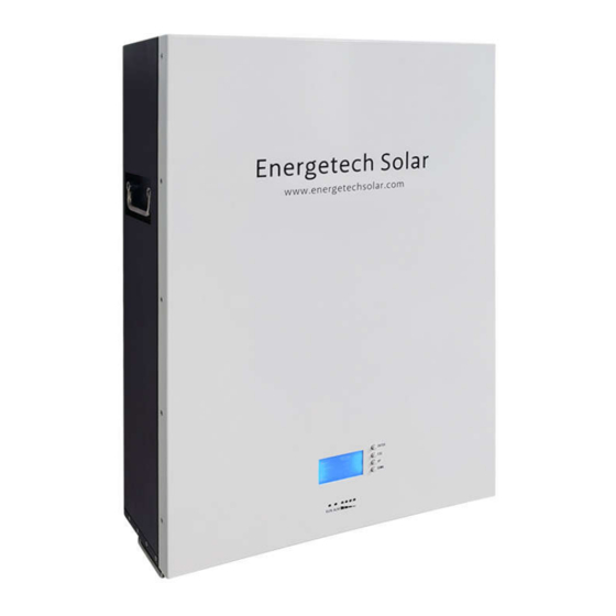 Energetech Solar PB5000 Manuals